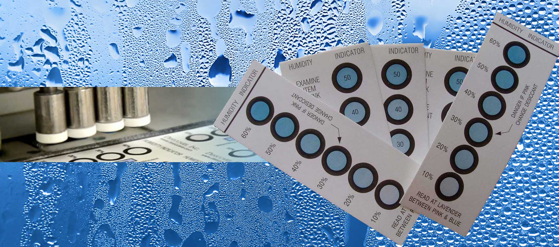 Tarjetas indicadoras de humedad