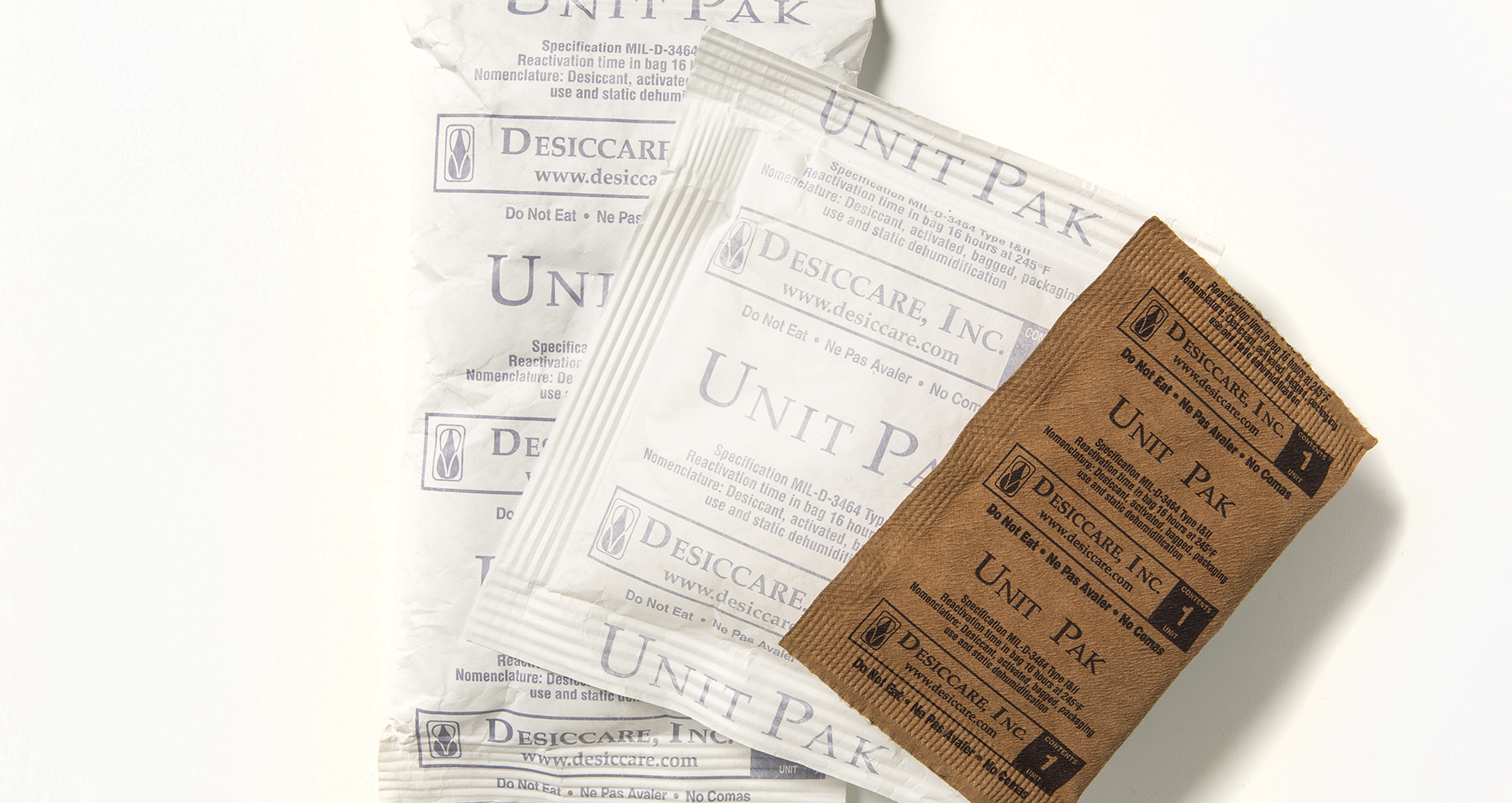 Pillow Pak y Unit Pak Tyvek de malla molecular